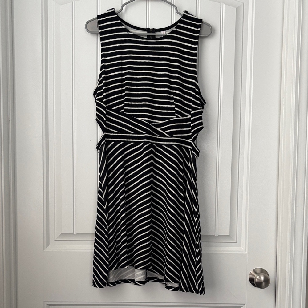 Xhilaration Monochrome Striped Dress